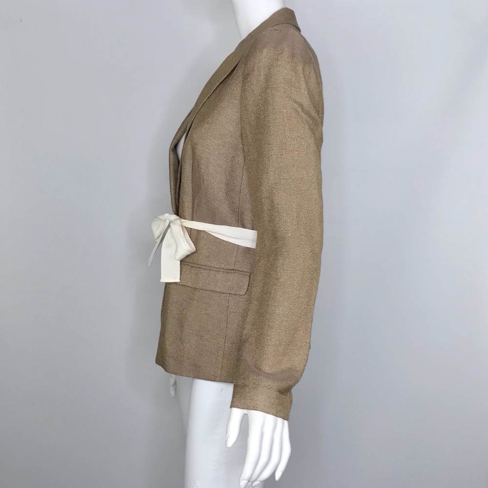 NEW {Madewell} Goldmine Blazer Linen Jacket, $165 - Picture 6 of 8